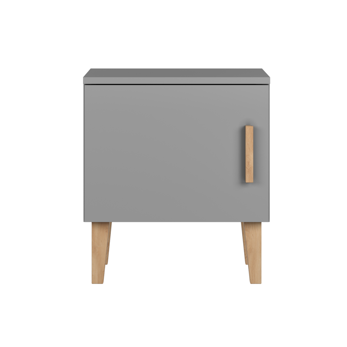 KINDER-NACHTTISCH Kubi Grau 34/50/56 - Grau, Holzwerkstoff (34/50/56cm) - RAUMHIRSCH FURNITURE