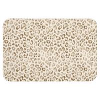 BADEMATTE Leopard - Klassisch - Beige Badvorleger 90x60 cm - Hellbraun, Textil (90/60cm) - OnlyWow