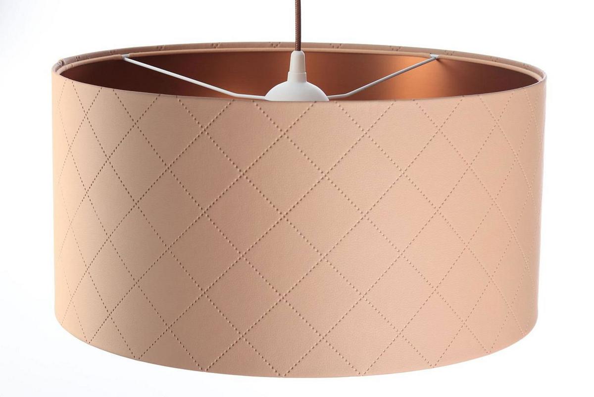 HÄNGELEUCHTE Kupfer 60/30 cm - Beige/Kupferfarben, Kunststoff (60/1.1/30cm) - ONZENO