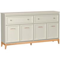 KOMMODE Charlott mit 2 Schubladen und 4 Türen - Kaschmir/Eichefarben, Holz/Holzwerkstoff (179/100/40.5cm) - Beautysofa