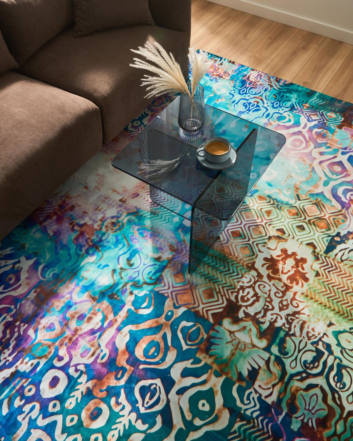TEPPICH Bunt 160/230 cm Isvanta - Multicolor, Textil (160/230cm) - Beliani