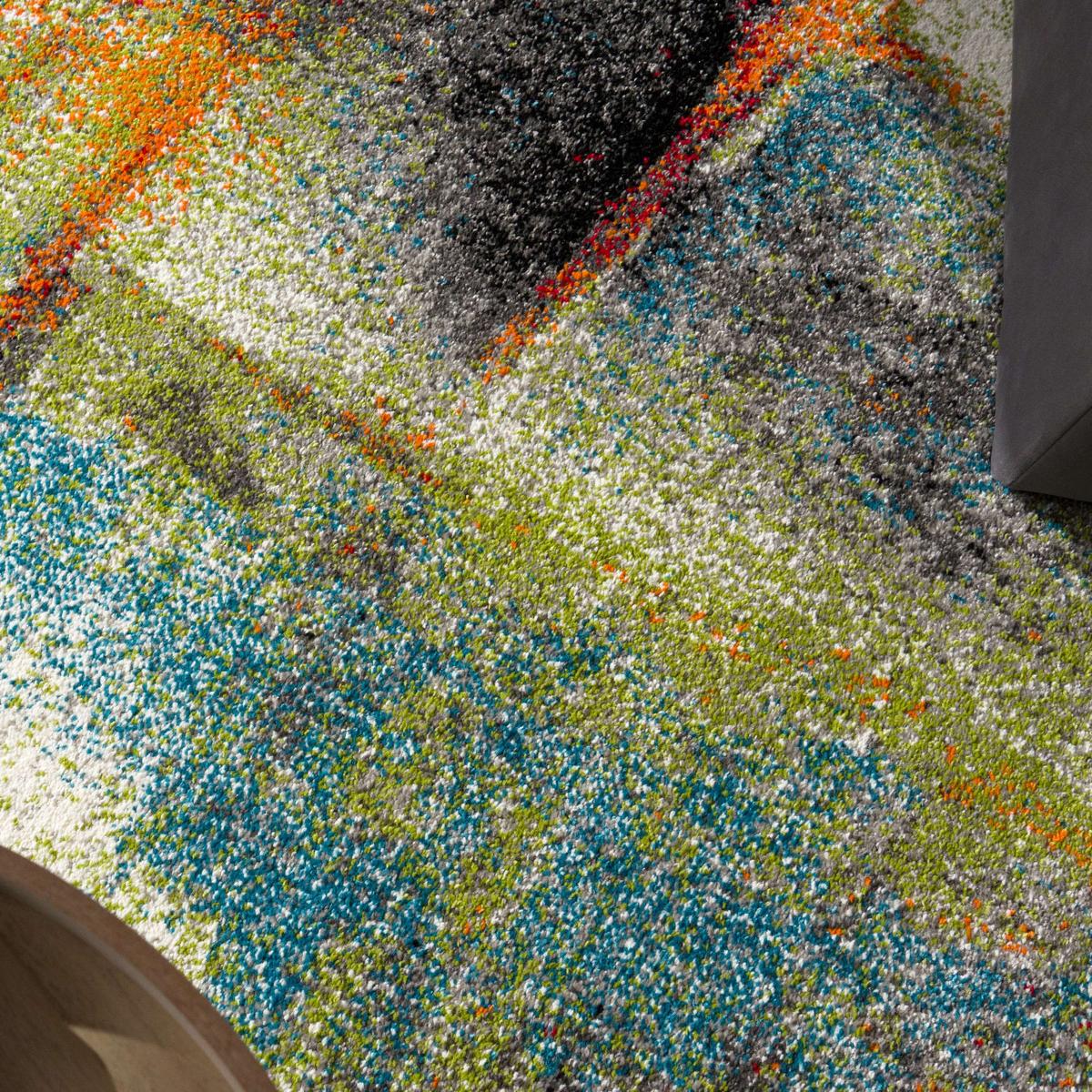 KURZFLORTEPPICH, mit Farbverlauf, aus Polypropylen, Florhöhe 12 mm, Mehrfarbig, 120 x 170 cm - Multicolor, Textil (170/120cm) - KADIMA DESIGN