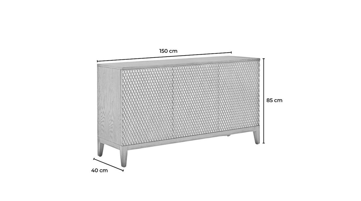 SIDEBOARD COPAS Braun Holz - Braun, Eichenholz/Holz (150/85/40cm) - KAWOLA