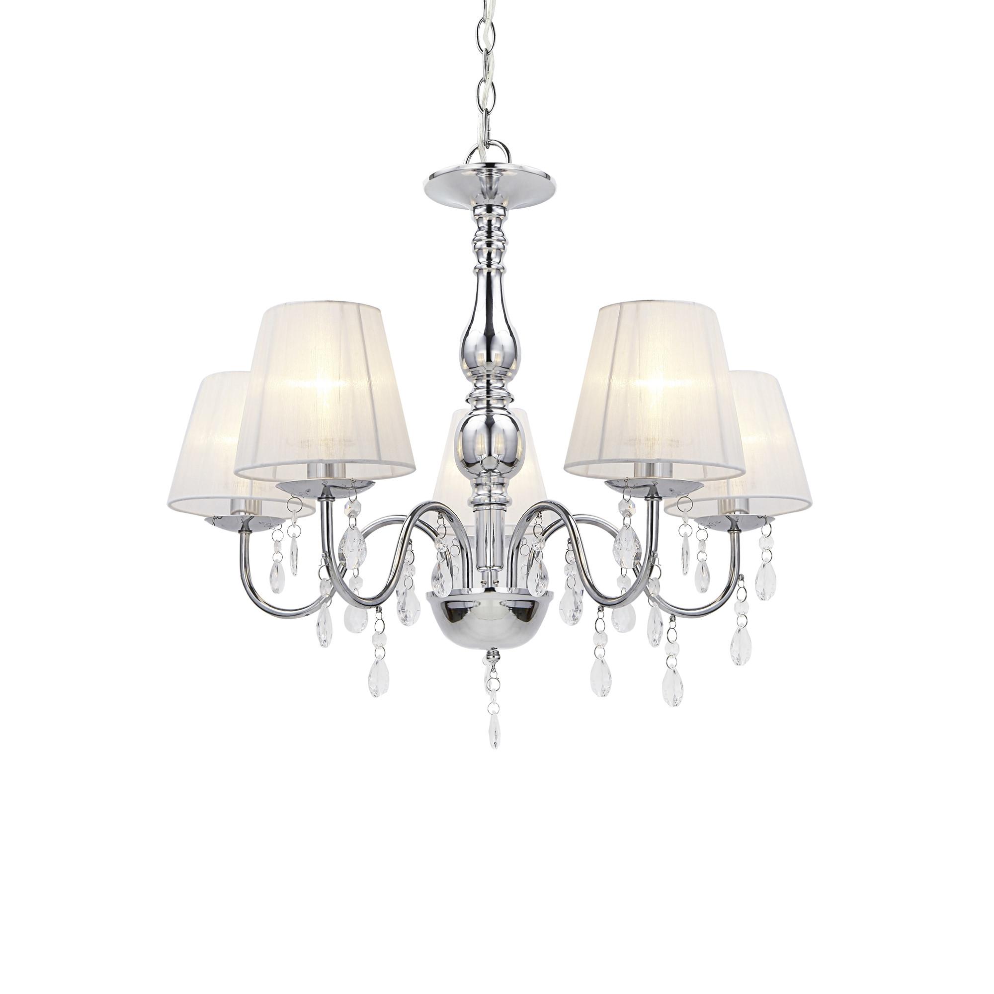 KRONLEUCHTER lsabelle - Weiß, Metall (54/54/45cm) - lux.pro
