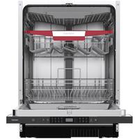 GESCHIRRSPÜLER vollintegrierbar 60 cm, Einbau Spülmaschine - 14 Maßgedecke, 8 Programme, AquaStop, Bodenlicht - Silberfarben, Kunststoff/Metall (59.8/81.5/55cm) - homeX