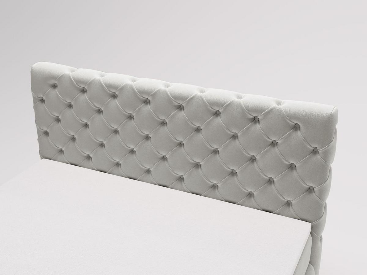BOXBETT Canolo 160x200 Hellgrau - Hellgrau, Holz/Textil (160/200cm) - Graingold