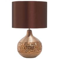 TISCHLAMPE Yakima 28/28/43 cm - Braun, Keramik (28/28/43cm) - Beliani