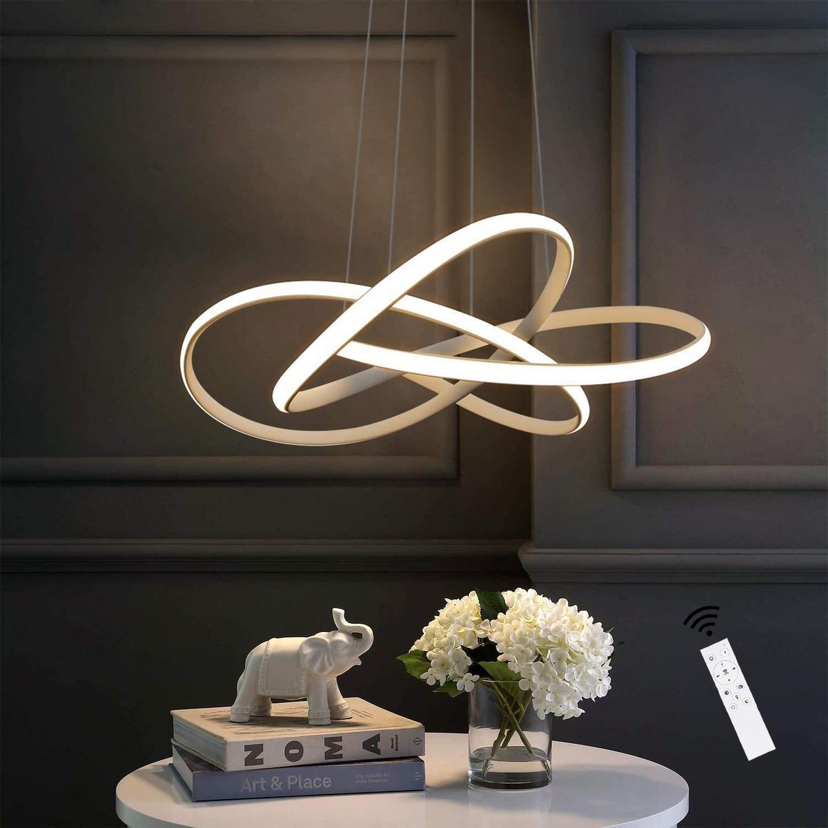 LED-PENDELLEUCHTE Elarionne 58/150/20 cm - Weiß, Metall (150/20/150cm) - ZMH