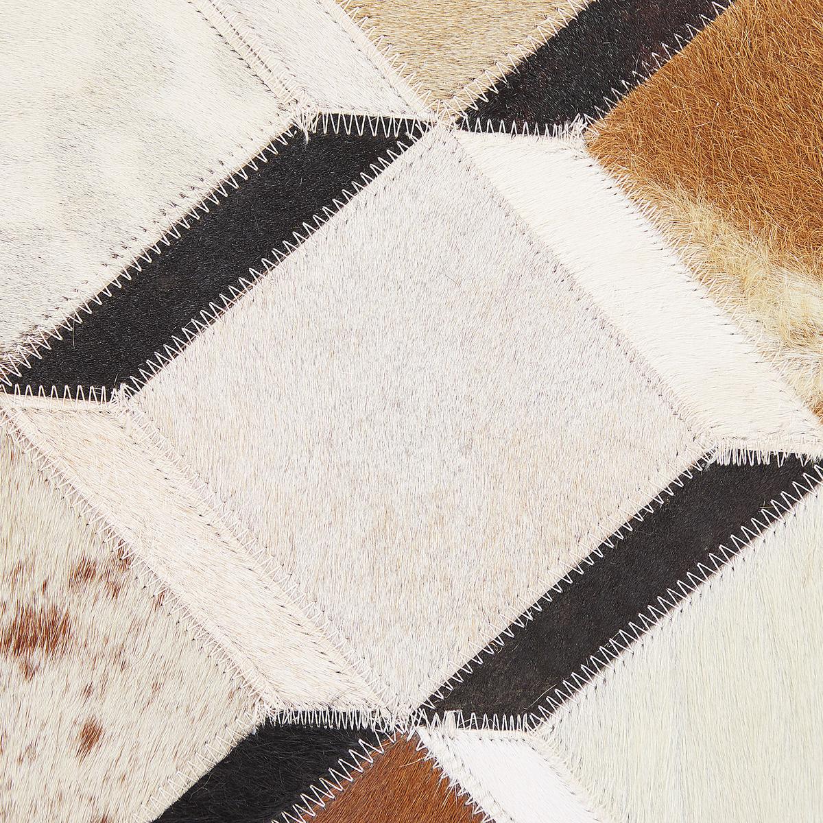 PATCHWORK-TEPPICH Serinova 200/140 cm - Braun, Fell (140/200cm) - Beliani