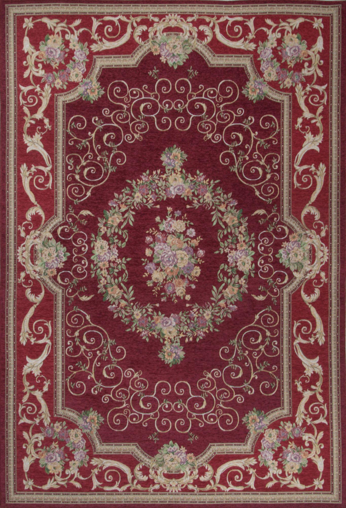 FALCHWEBTEPPICH Flomi Florentina 60x90 cm - Rot, Textil (60/90cm) - THEKO