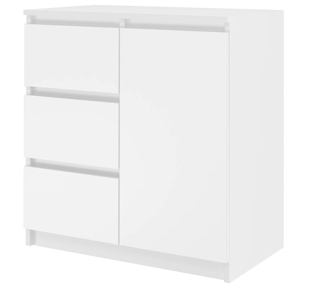 KOMMODE Weiß 80/75/40 - Weiß, Holzwerkstoff (80/75/40cm) - RAUMHIRSCH FURNITURE