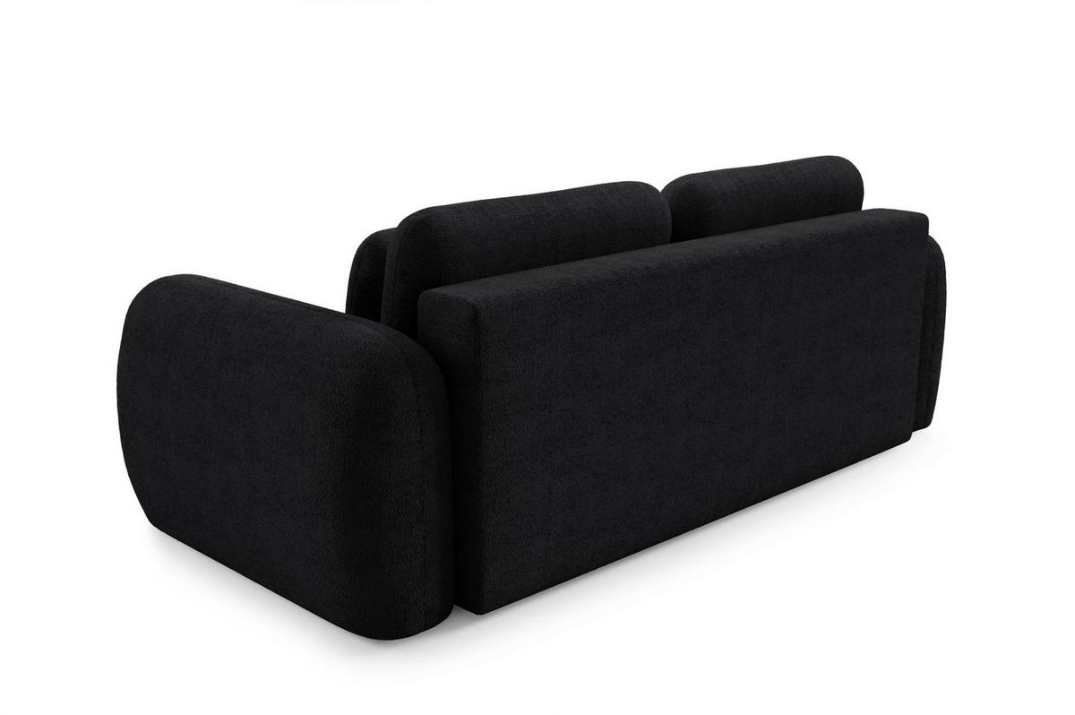 SCHLAFSOFA Caria - Schwarz, Holzwerkstoff/Textil (266/95/110cm) - Fun Möbel