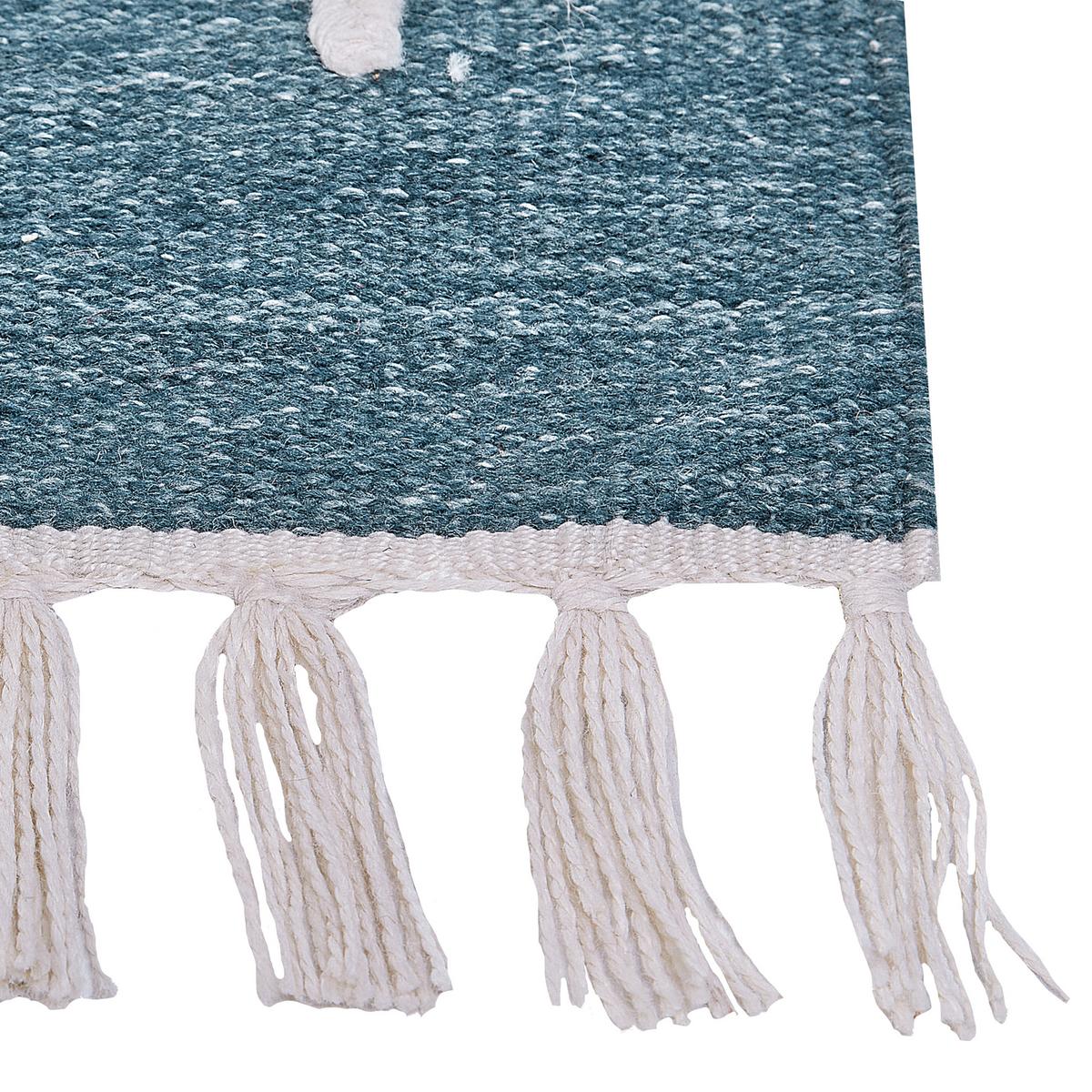 OUTDOOR TEPPICH-Yavu 200/140 cm - Blau, Kunststoff (140/200cm) - Beliani