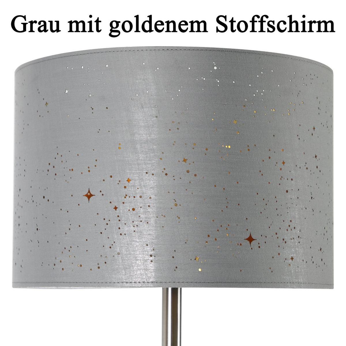 STEHLAMPE Yanek 30/30/145cm - Grau, Metall (30/30/145cm) - Nettlife