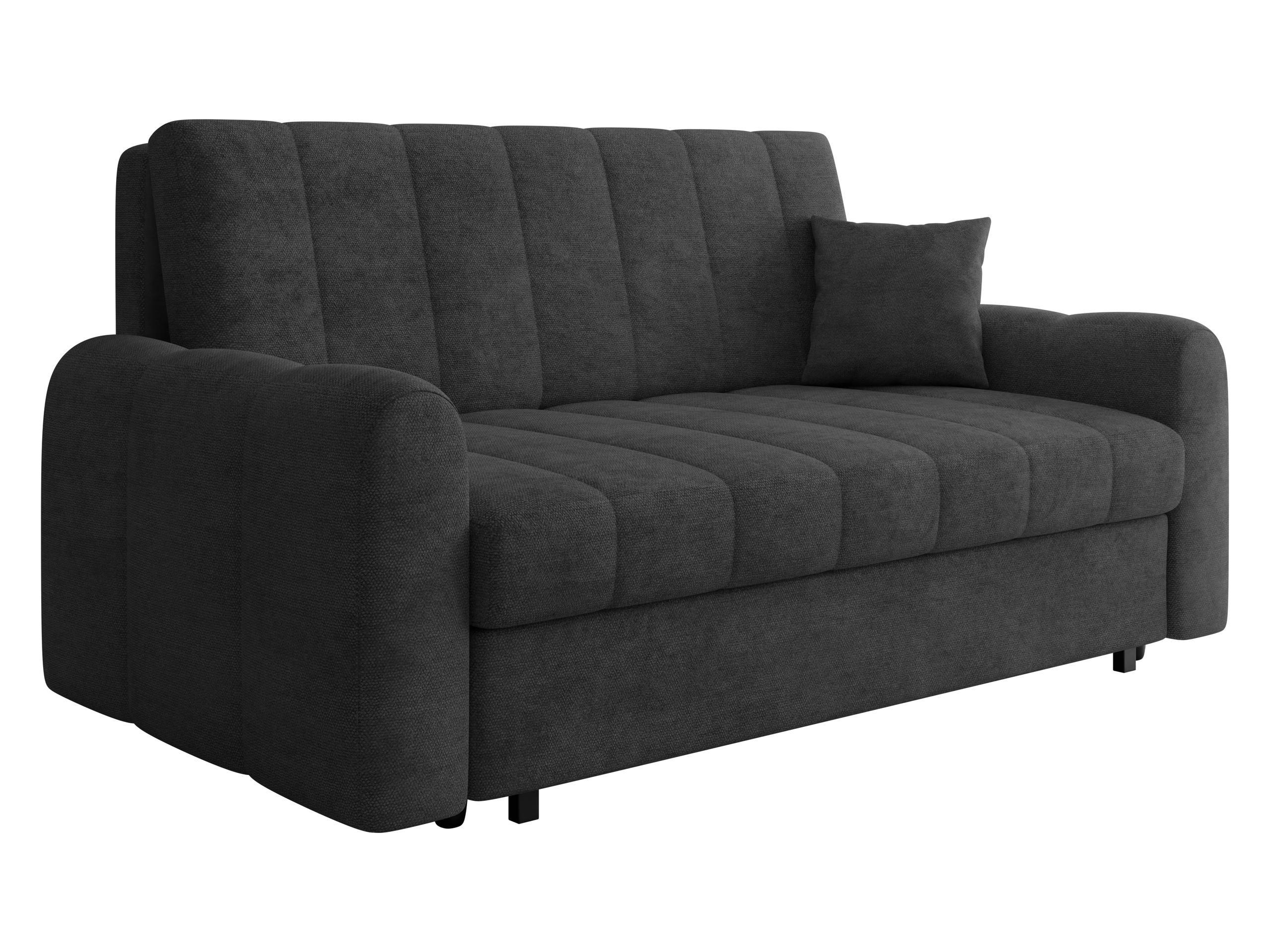 SCHLAFSOFA Viva Moon IV - Anthrazit/Schwarz, Holz/Metall (188/85/98cm) - MIRJAN24