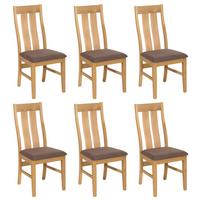 ESSZIMMERSTUHL Braun, Taupe 6er-Set - Taupe/Braun, Holz (46/100/45cm) - MCW