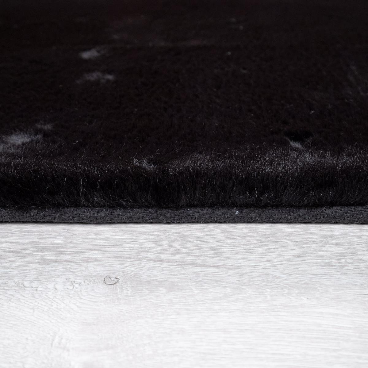 HOCHFLORTEPPICH, einfarbig, Schwarz, 80 x 300 cm - Schwarz, Textil (300/80cm) - KADIMA DESIGN