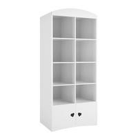 BÜCHERREGAL Weiß - Weiß, Holzwerkstoff (90/188/34cm) - Petits-meubles