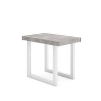 KONSOLENTISCH ausziehbar 58 bis 180cm, für 8 Gäste, zementgrau, 90/58/73cm - Grau, Holzwerkstoff (90/180/73cm) - Skraut Home