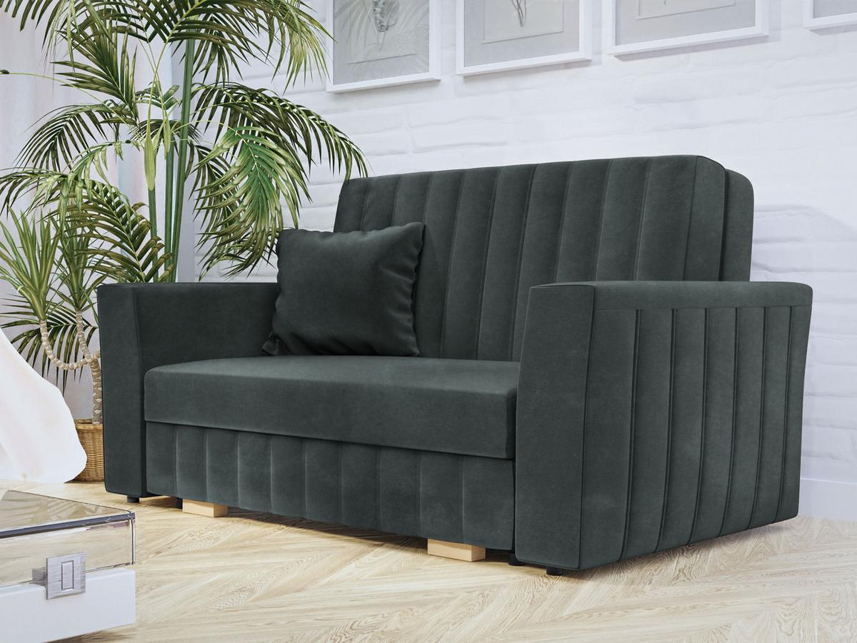 SCHLAFSOFA Viva Glam II - Graphitfarben/Naturfarben, Holz/Kunststoff (145/85/98cm) - MIRJAN24