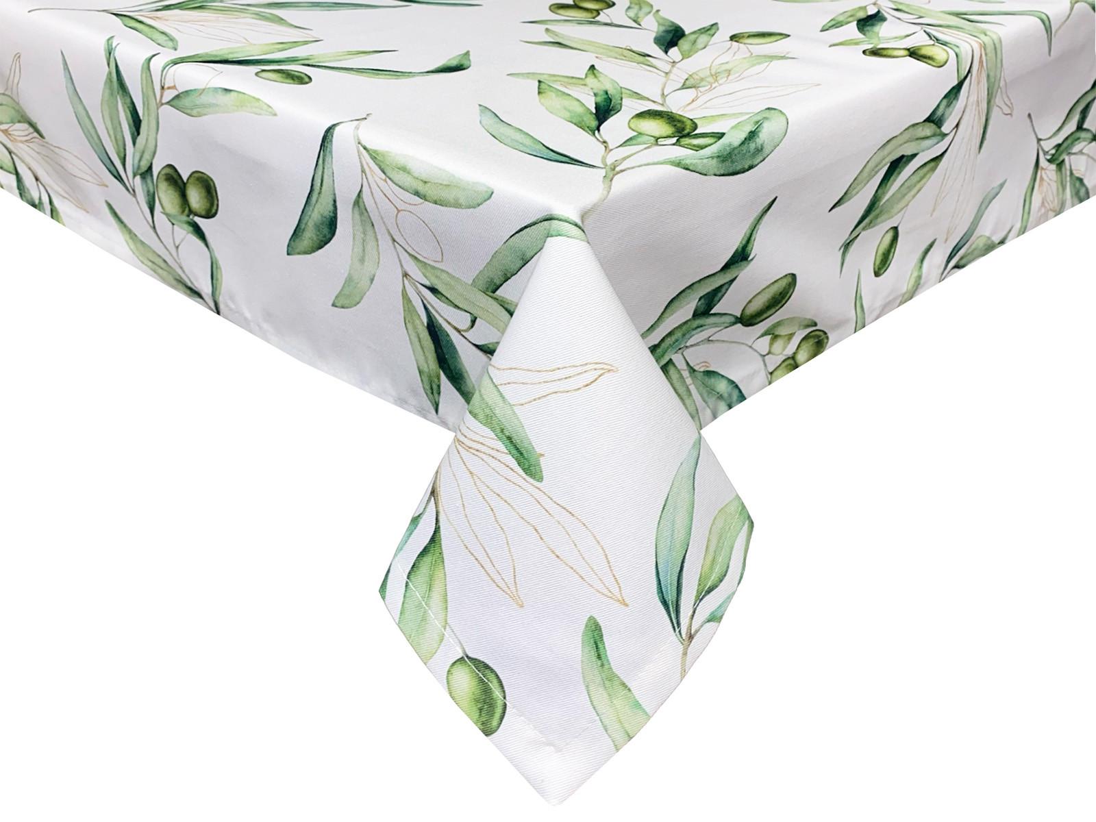 TISCHDECKE Italy Design Oliven 110/110 cm - Ecru/Multicolor, Textil (110/110cm) - beties Heimtextil