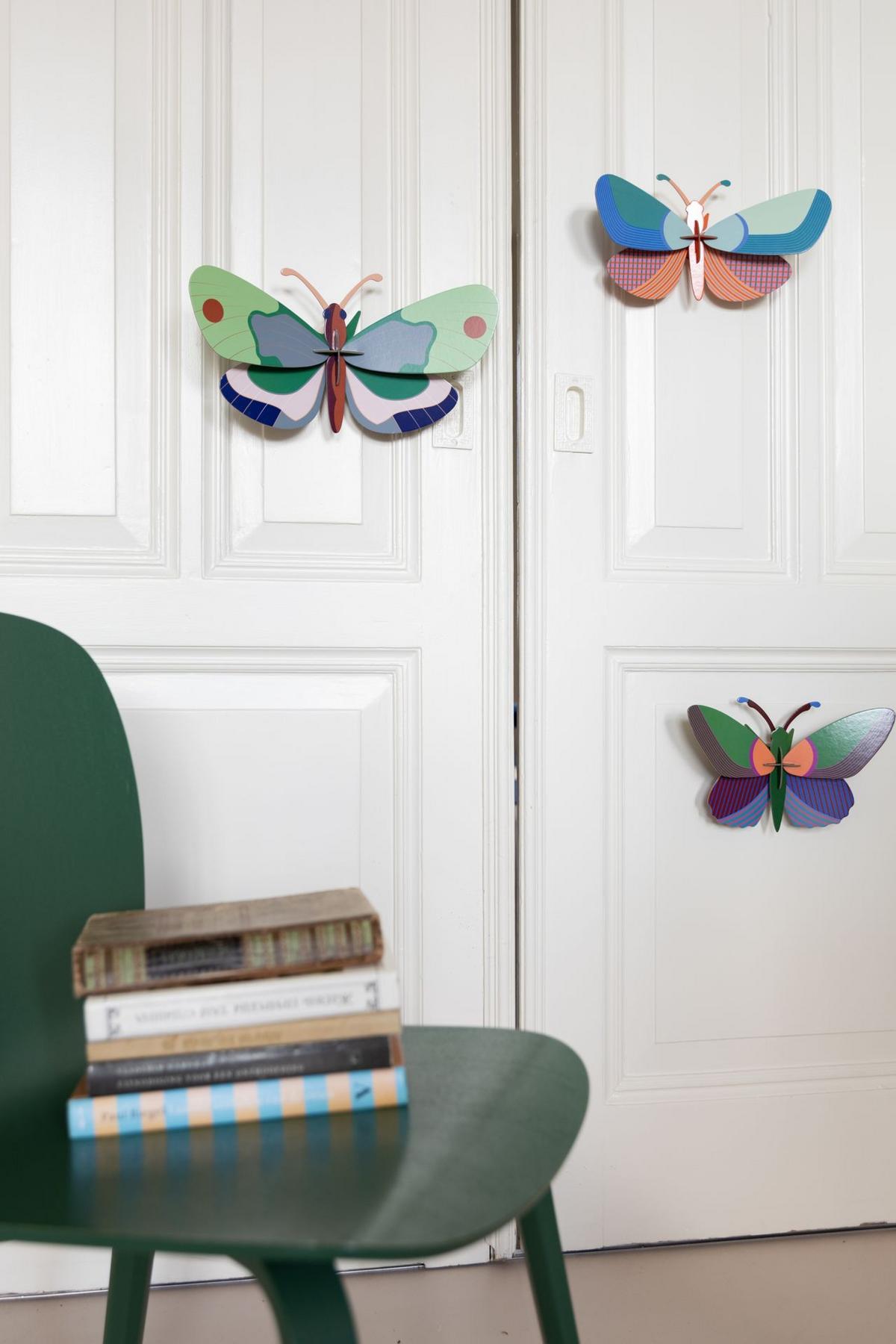 WANDDEKO Geor Schmetterling 9.5/16 cm - Multicolor, Wellpappe (9.5/16/28cm) - Studio Roof