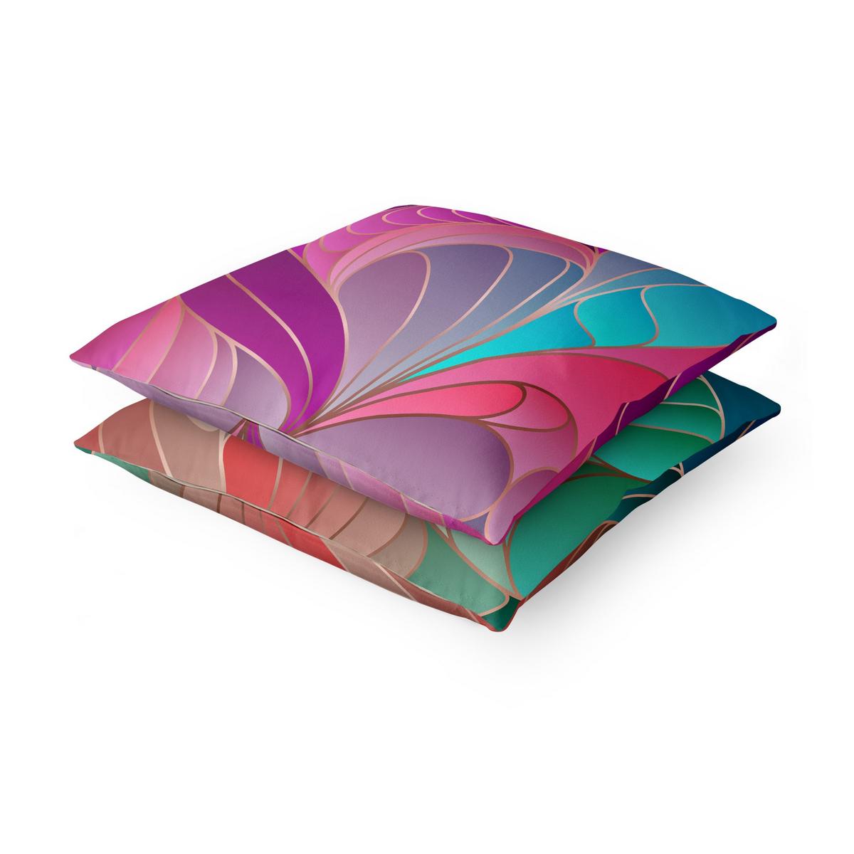 DEKOKISSEN 2er-Set Farbenfrohes Art Deco Duo 50/50 cm - Multicolor, Textil (50/50cm) - Bilderwelten