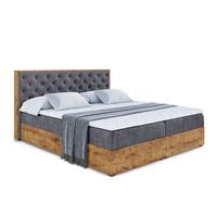 BOXBETT mit Matratze H4 und Lattenrost - LOLLI3 - 200x200 - Dunkelgrau - Dunkelgrau, Holzwerkstoff/Kunststoff (200/200cm) - ALTDECOR