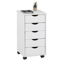 ROLLCONTAINER LAGOS weiß - Weiß, Holz (35/65/40cm) - IDIMEX