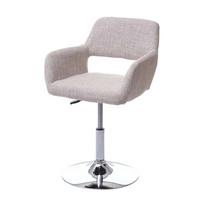 ESSZIMMERSTUHL Beige, Silber - Greige/Beige, Textil (58/89/55cm) - MCW