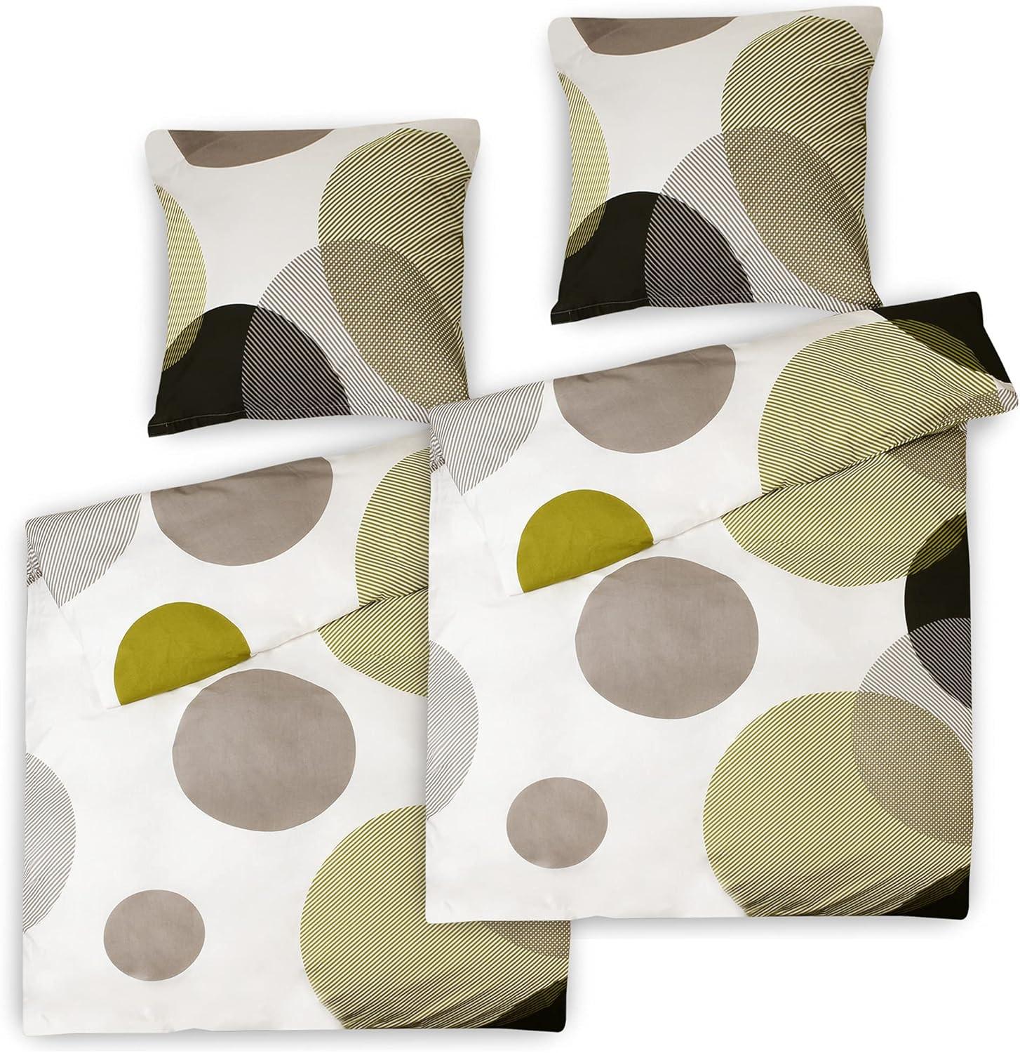 BETTWÄSCHE Nela 155/220 cm + Kissenbezug 80/80 cm Ornamente Renforcé 2er Set - Multicolor, Naturmaterialien/Textil (155/220cm) - Beautissu 