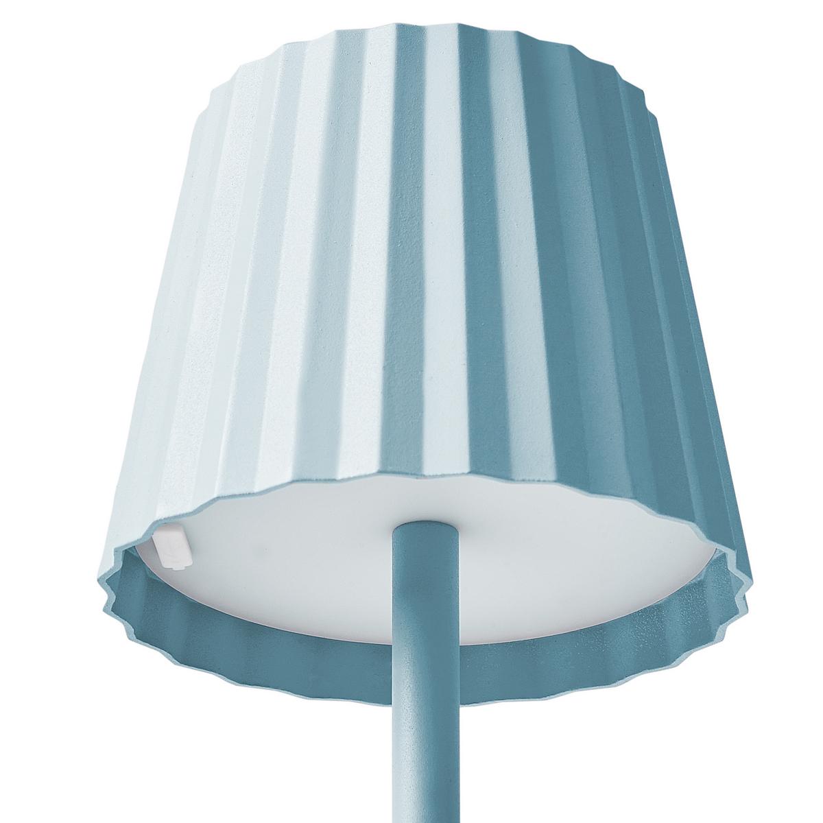 TISCHLEUCHTE Blau Pombeiro - Blau, Metall (12/12/38cm) - Beliani
