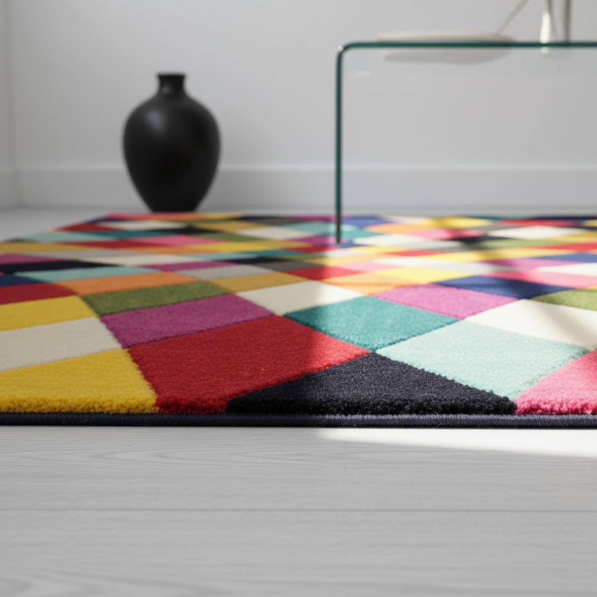 TEPPICH MEON, geometrisch, Florhöhe 11 mm, Bunt, 160 x 230 cm - Multicolor, Textil (230/160cm) - KADIMA DESIGN