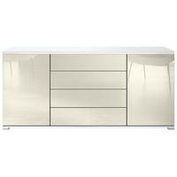 SIDEBOARD Faro Creme Hochglanz - Creme, Holzwerkstoff (166.5/75.5/35cm) - Vladon