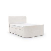 BOXSPRINGBETT Body In Stoff Paros - Creme, Holzwerkstoff/Textil (200/200cm) - Fun Möbel