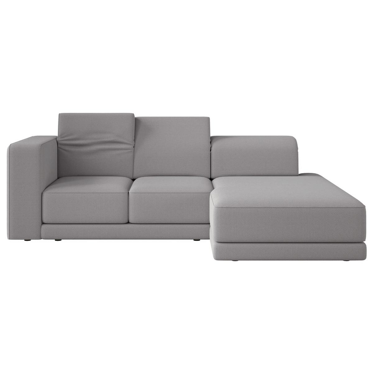 ECKSOFA Novals L-Form, 4-Sitzer, rechts 278 cm - Schwarz/Grau, Holz/Kunststoff (168/278cm) - Selsey