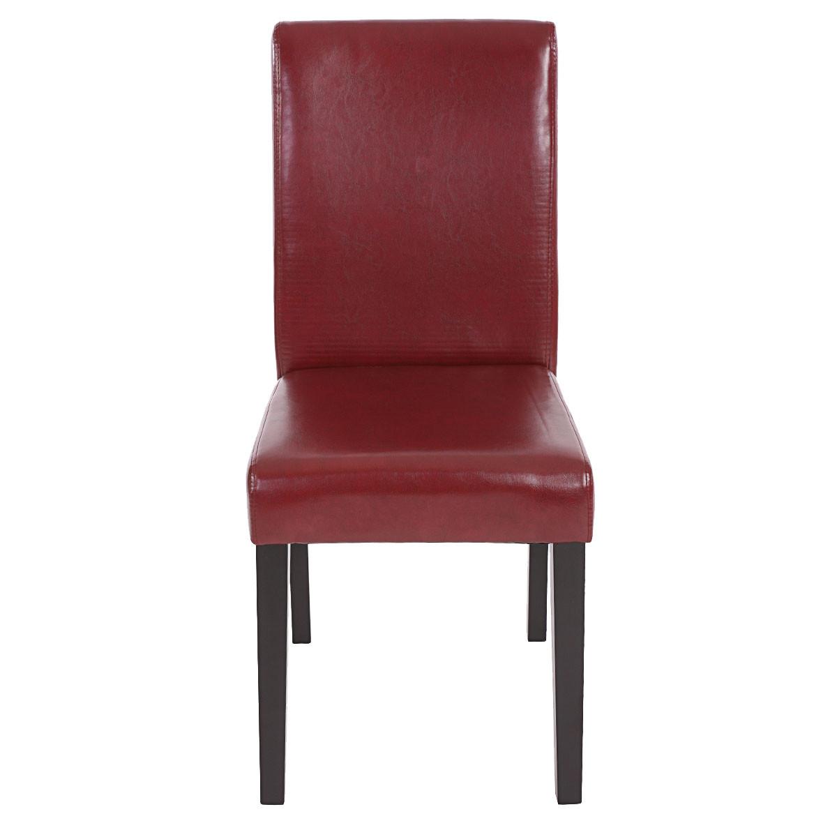 ESSZIMMERSTUHL Bordeaux 6er-Set - Rotbraun/Bordeaux, Textil (43/90/56cm) - MCW