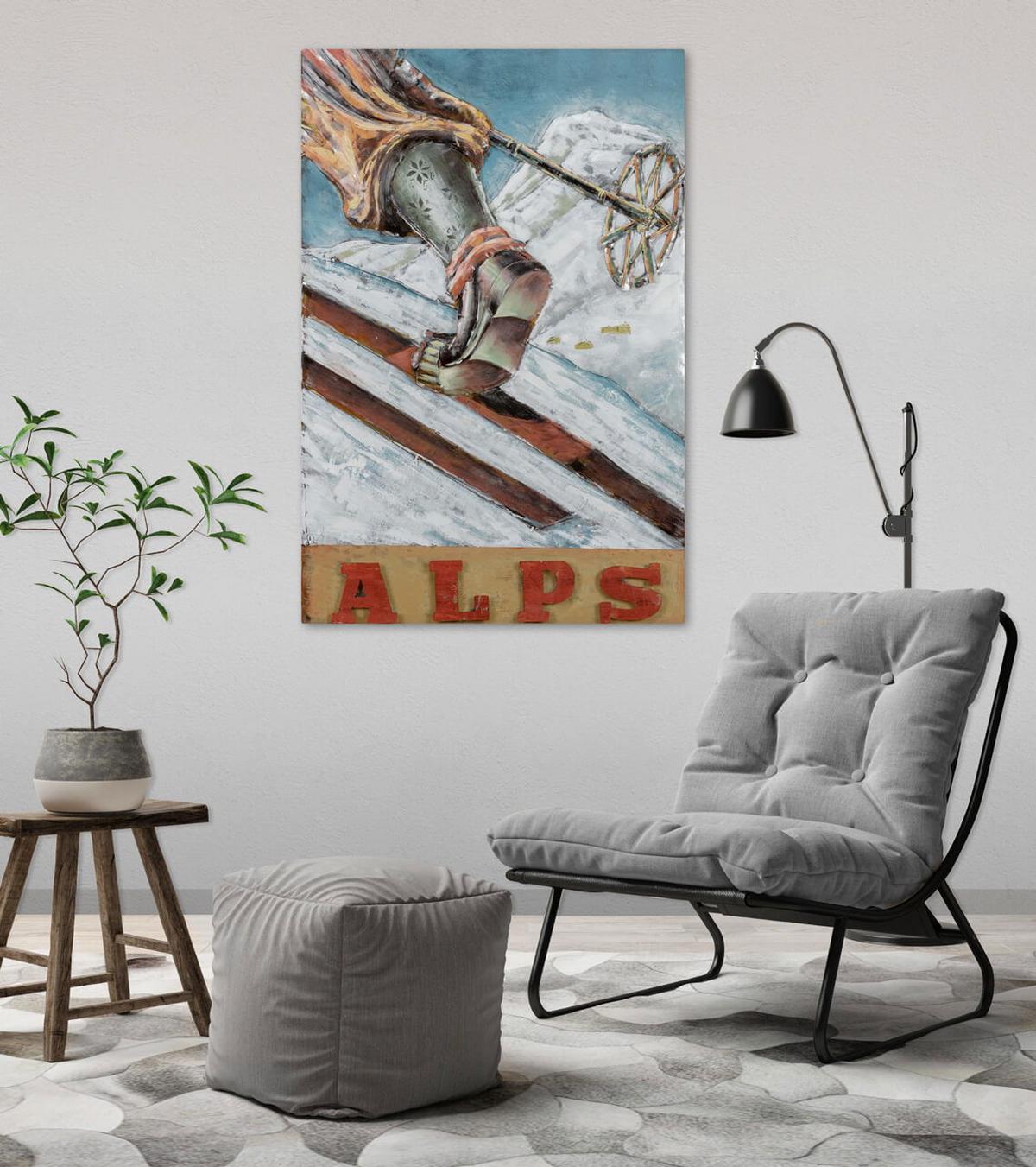 METALLBILD Braun 60/90 cm - Braun, Metall (4.2/90cm) - KUNSTLOFT