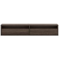 TV-HÄNGEBOARD Heggers mit Fächern DUNIN 180 CM - Dunkelbraun, Holzwerkstoff (180/33/33cm) - Selsey