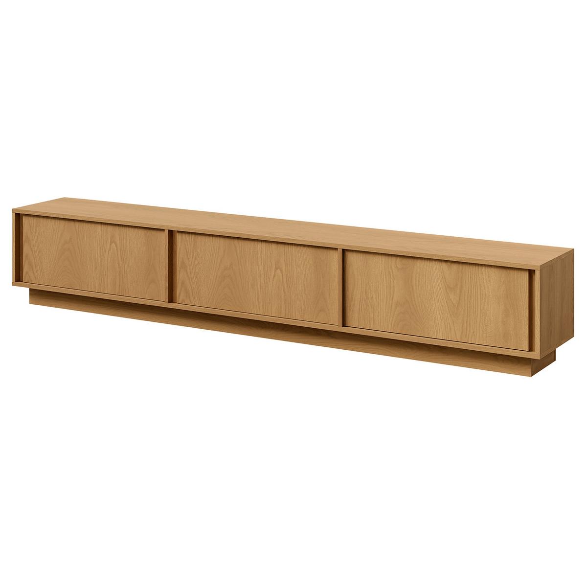 WOHNWAND Vero 2-teilig Wohnzimmer-Set mit TV-Lowboard und Hochschrank, Eiche Carmel - Eichefarben, Holzwerkstoff (230/185/35cm) - Beautysofa