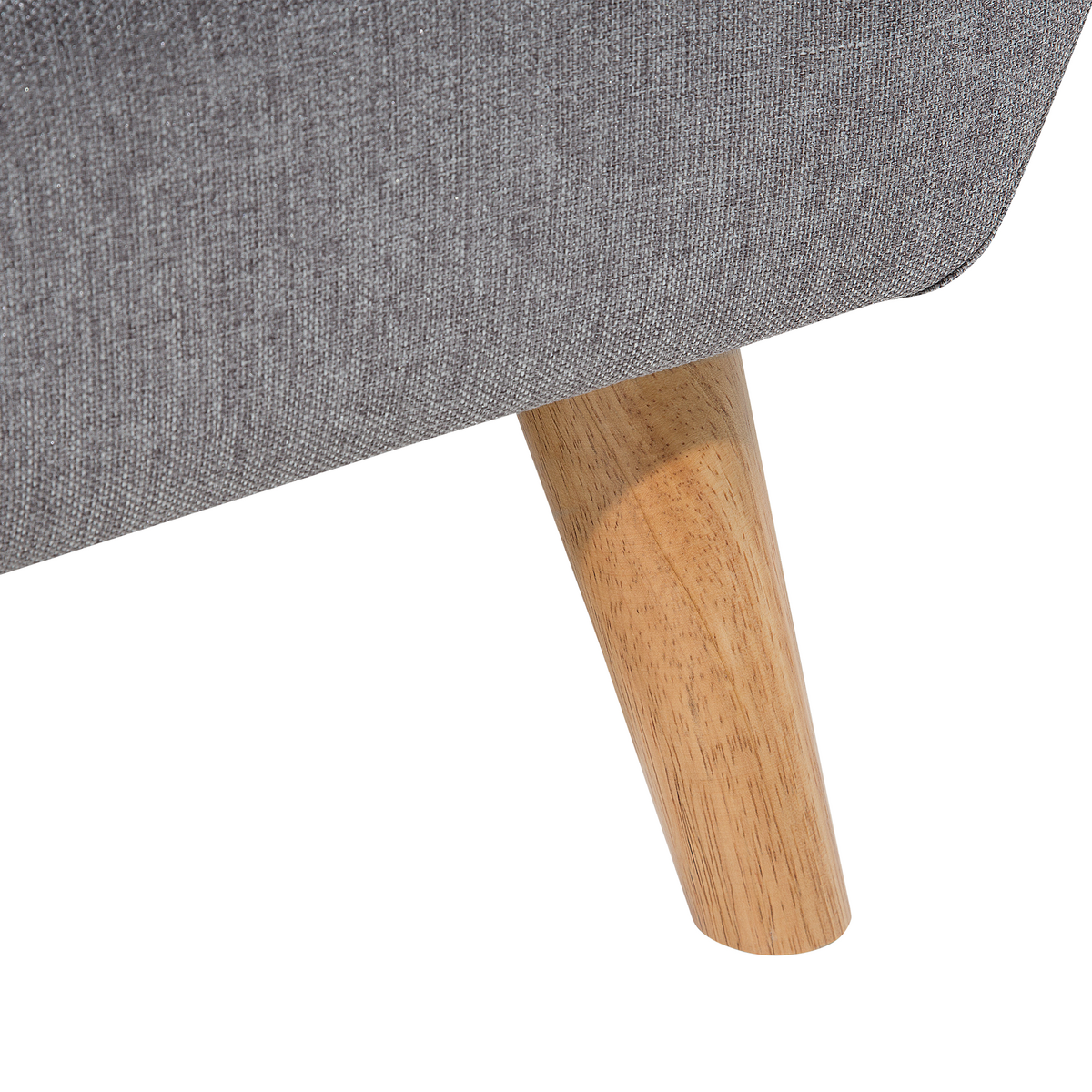 3-SITZER-ECKSOFA Polyester Grau rechtsseitig Motala - Hellgrau, Textil (176/138cm) - Beliani