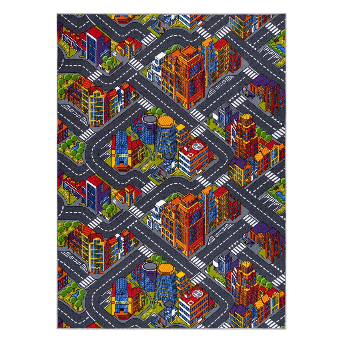 TEPPICH STRAßEN BIG 100/150 cm - Grau, Textil (100/150cm) - rugsX