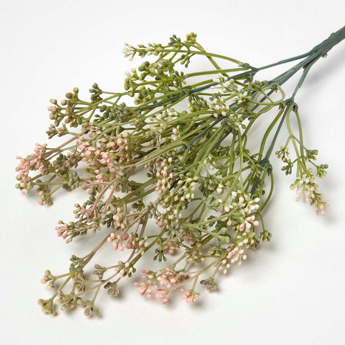 DEKOZWEIG Schleierkraut-Knospen, langstielig 58 cm - Rosa, Kunststoff (58cm) - Homescapes