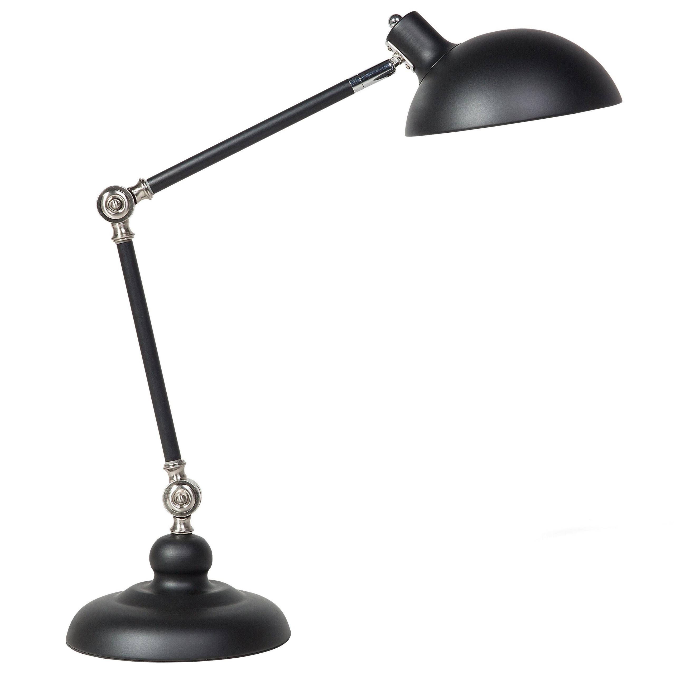 SCHREIBTISCHLAMPE Meramec 19/19/80 cm - Schwarz, Metall (19/19/80cm) - Beliani