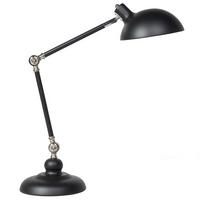 SCHREIBTISCHLAMPE Meramec 19/19/80 cm - Schwarz, Metall (19/19/80cm) - Beliani