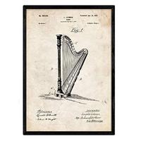 POSTER Harfe Patent A3 Rahmenlos - Klar, Papier (29.7/5/42cm) - Nacnic