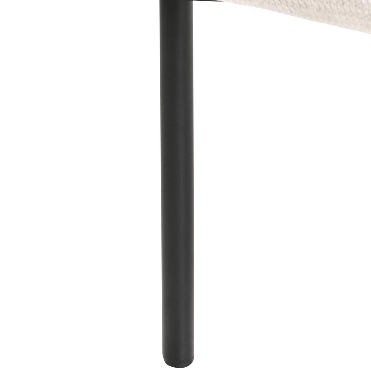 SESSEL Hellbeige Krossen - Beige/Schwarz, Textil (68/73/64cm) - Beliani