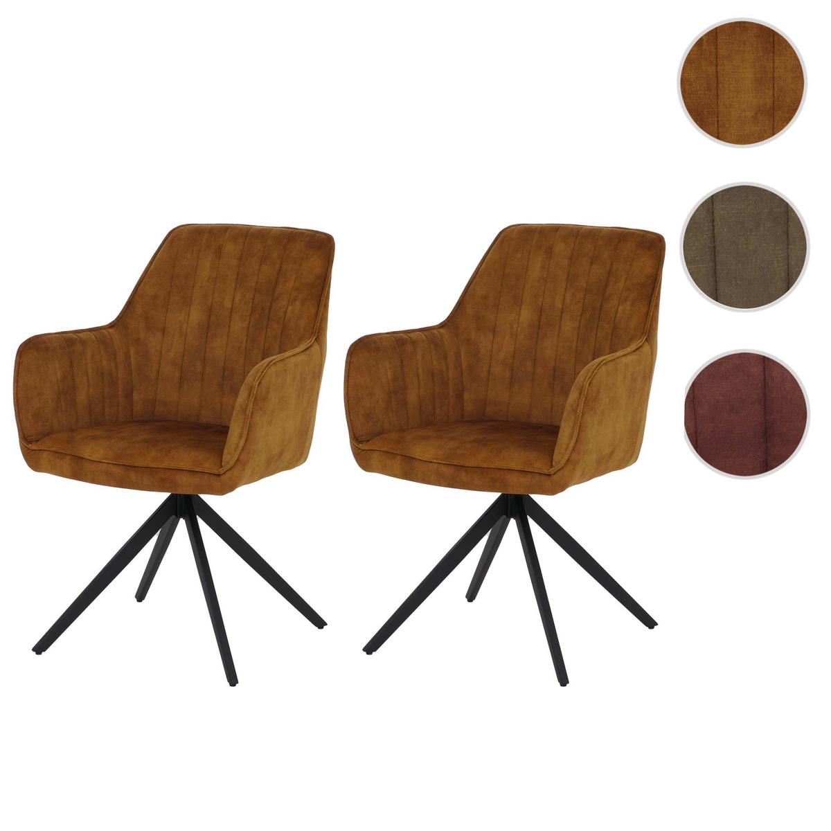 ESSZIMMERSTUHL Senfgelb 2er-Set - Currygelb/Gelb, Textil (57/85/60cm) - MCW