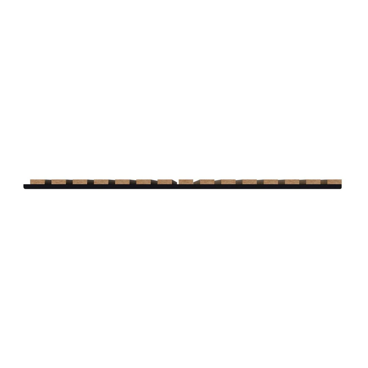 WANDPANEELE Akustik 120x60 cm Eiche Natur Dunkel (4er-Set) - Braun, Holz (60/120/1.8cm) - Juskys