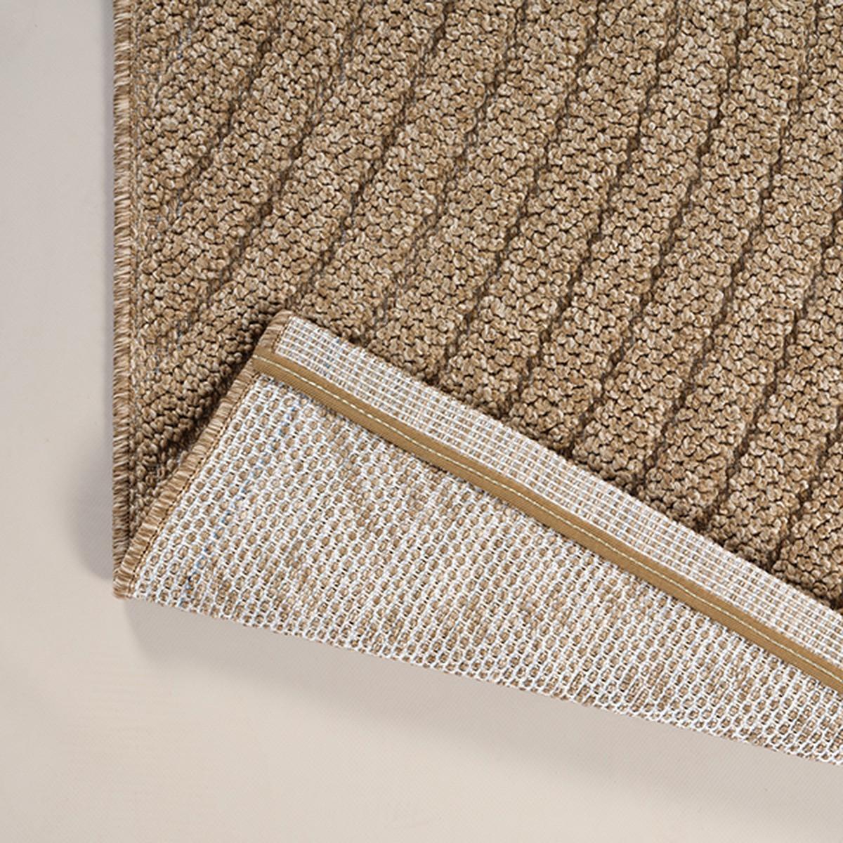FLACHWEBTEPPICH Geometrisch TOCE Polypropylen Natur 120 x 160 cm - Beige, Textil (120/160cm) - KADIMA DESIGN